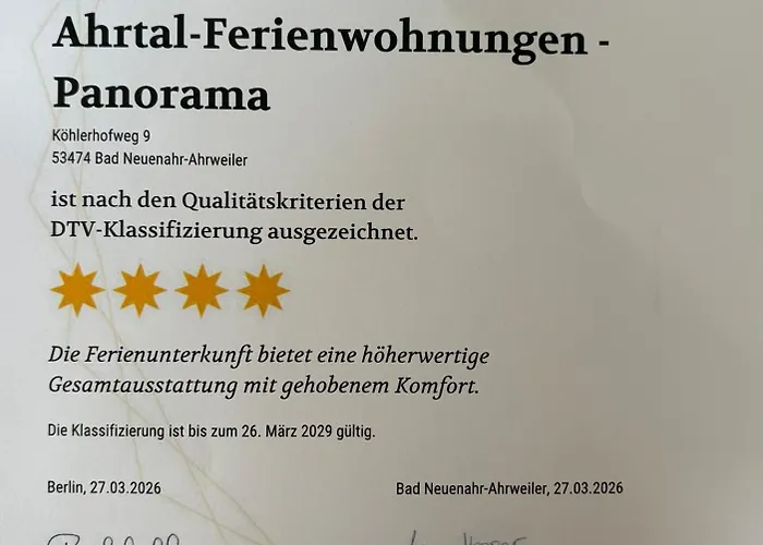 Ahrtal Vier Sterne Alexandra Weiler Panorama Daire